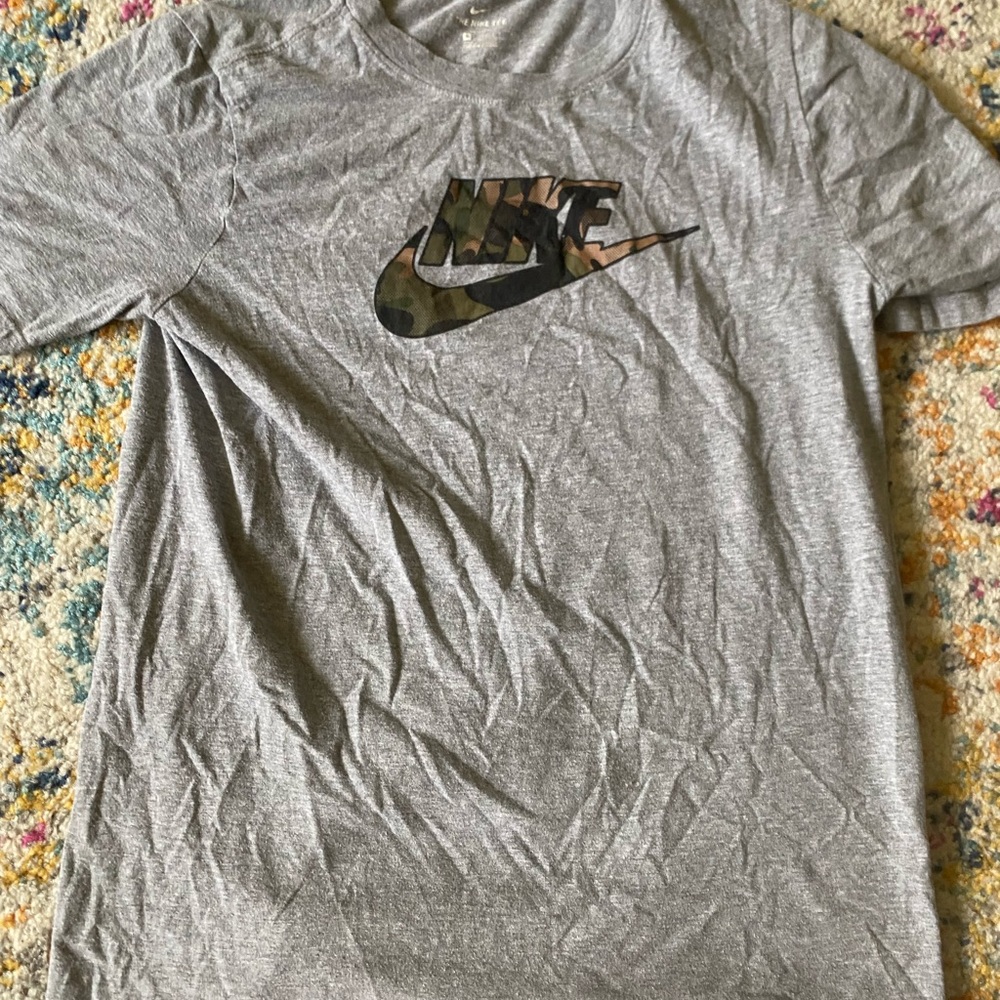 The Nike Tee - Boys - Grey/ Camo - XL